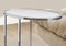 Tables Tall Accent Table - 18'.5" x 12" x 24" Chrome, Metal - Accent Table HomeRoots