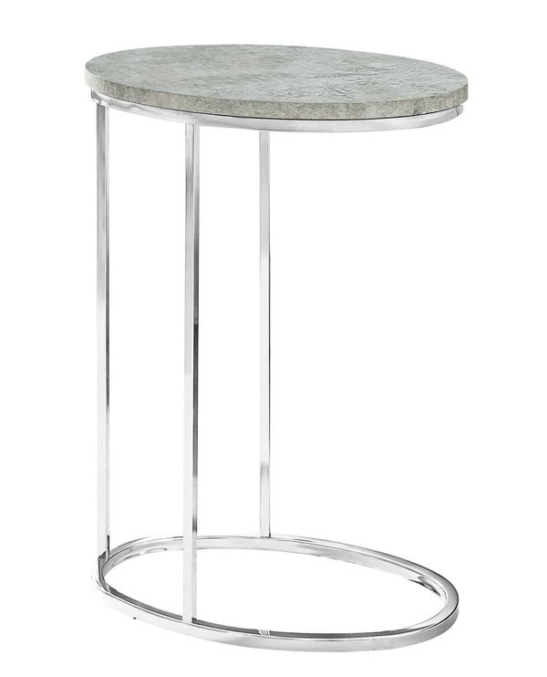 Tables Tall Accent Table - 18'.5" x 12" x 25" Grey, Particle Board, Laminate, Metal - Accent Table HomeRoots