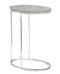 Tables Tall Accent Table - 18'.5" x 12" x 25" Grey, Particle Board, Laminate, Metal - Accent Table HomeRoots