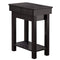 Tables Tall Accent Table - 20" x 11'.75" x 24" Cappuccino, Particle Board, Hollow-Core, Storage - Accent Table HomeRoots