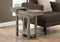Tables Tall Accent Table - 20" x 11'.75" x 24" Dark Taupe, Particle Board, Hollow-Core, Storage - Accent Table HomeRoots