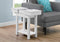 Tables Tall Accent Table - 20" x 11'.75" x 24" White, Particle Board, Hollow-Core, Storage - Accent Table HomeRoots