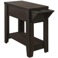 Tables Tall Accent Table - 28'.75" x 12" x 22'.5" Cappuccino, Particle Board - Accent Table HomeRoots