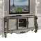 Tables TV Console Table - 21" X 74" X 31" Antique Platinum Wood Poly Resin Glass TV Console HomeRoots