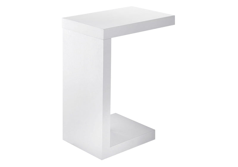 Tables White Accent Table - 11'.5" x 18" x 24" White, Hollow-Core, Particle Board - Accent Table HomeRoots