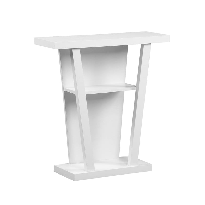 Tables White Accent Table - 11'.5" x 31'.5" x 33'.75" White, Particle Board, Hollow-Core - Accent Table HomeRoots