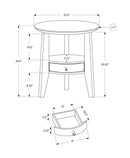 Tables White Accent Table - 23'.5" x 23'.5" x 24" White, 1 Drawer - Accent Table HomeRoots