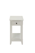 Tables White Side Table - 13" X 22" X 23" White Wood Veneer Side Table HomeRoots