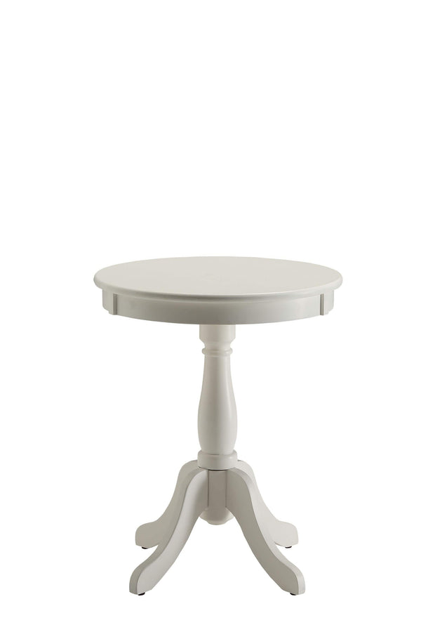 Tables White Side Table - 18" X 18" X 22" White Solid Wood Leg Side Table HomeRoots