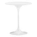 Tables White Side Table - 19.7" X 19.7" X 17.7" Civic Center Side Table HomeRoots