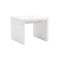 Tables White Side Table - 23.63" X 23.63" X 20.08" High Gloss White Lacquered MDF Square Side Table HomeRoots