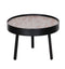 Tables Wood Coffee Table - 21" X 21" X 19" Multi Wood Metal Round Coffee Table Small HomeRoots
