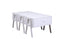 Tables Wood Coffee Table - 25" X 48" X 20" White Wood Veneer Coffee Table (Convertible) HomeRoots