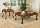 Tables Wood Coffee Table - 36" X 54" X 20" Cherry Oak Wood Poly Resin Coffee Table HomeRoots