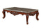 Tables Wood Coffee Table - 36" X 63" X 20" Marble Walnut Wood Coffee Table HomeRoots