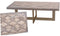 Tables Wood Coffee Table - 58" x 28" x 18" Wood Cream and Gold Contemporary Coffee Table HomeRoots