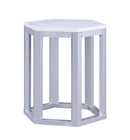 Tables Wood End Tables - 16" X 18" X 20" Silver Marble Wood 2Pc Pk End Table HomeRoots