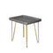 Tables Wood End Tables - 16" x 20" x 18" Gray, Wood, Metal, Side/ End Table with Rectangular Top HomeRoots