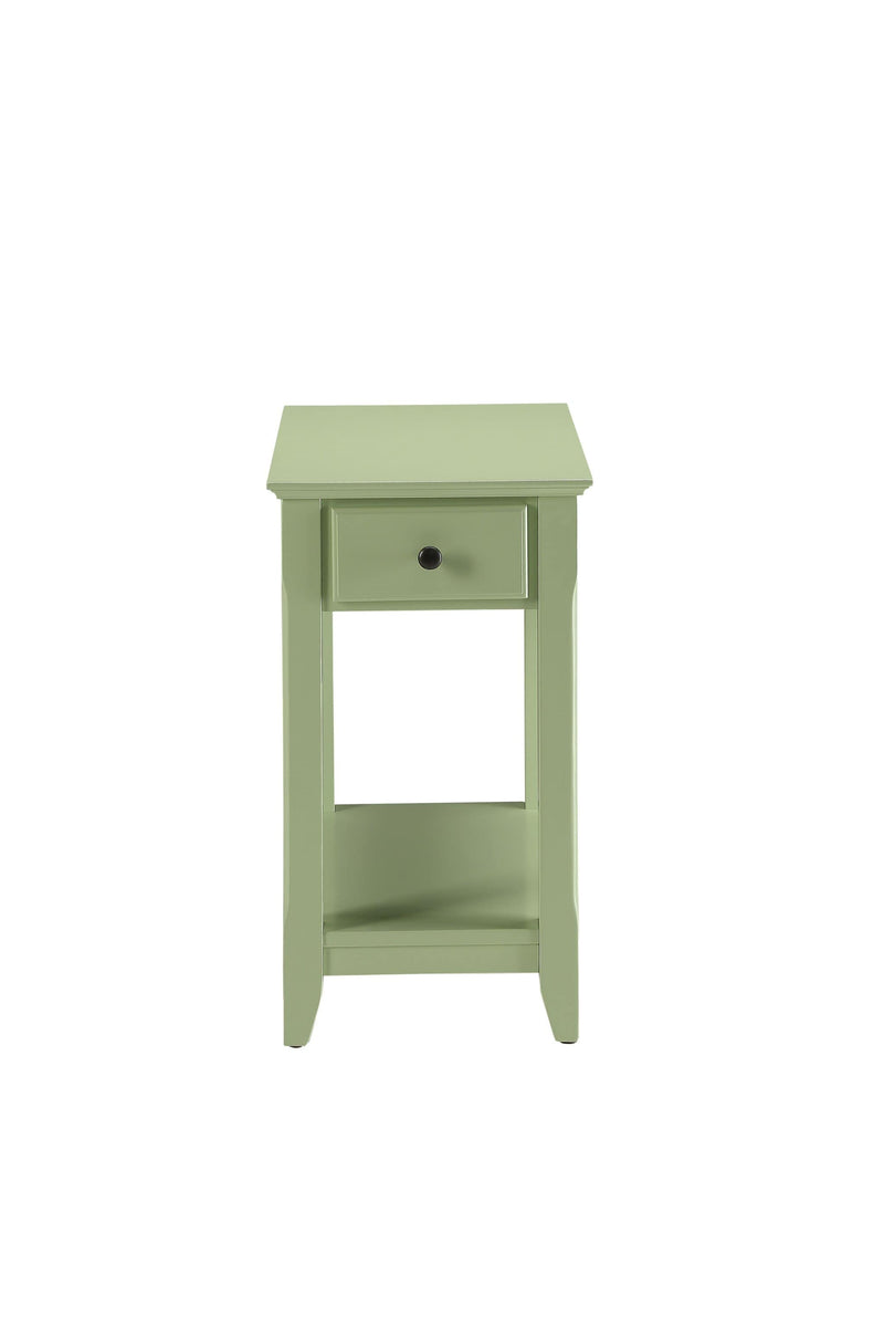 Tables Wooden Side Table - 13" X 22" X 23" Light Green Wood Veneer Side Table HomeRoots