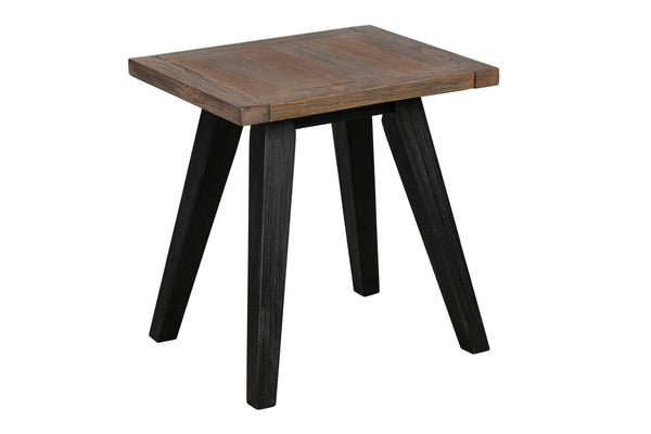 Tables Wooden Side Table - 16" X 19" X 20" Brown Pine Wood And Mdf Side Table HomeRoots