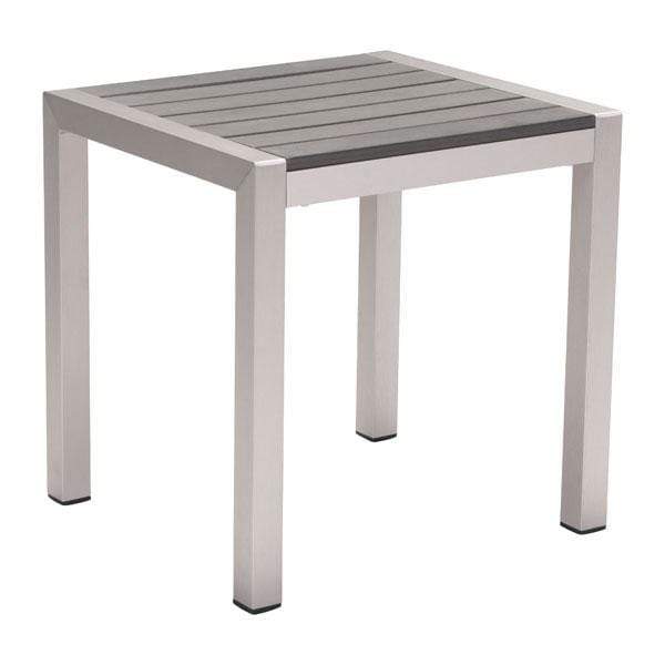 Tables Wooden Side Table - 20" X 20" X 22" Gray And Beige Beach Side Table HomeRoots