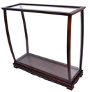 Tables Wooden Table - 13.75" x 40" x 39.25" Brown, Table Top Display Case Classic HomeRoots