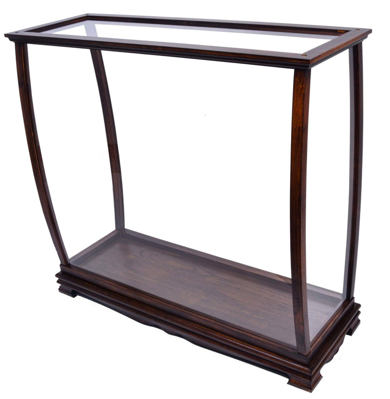 Tables Wooden Table - 13.75" x 40" x 39.25" Brown, Table Top Display Case Classic HomeRoots