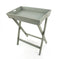 Tables Wooden Table - 15.5" x 26" x 30" Gray/Light Blue, Wooden - Serving Table HomeRoots