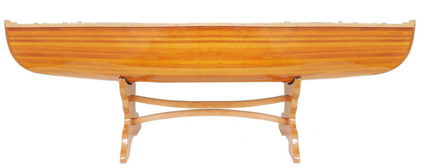 Tables Wooden Table - 16.75" x 59.5" x 19.75" Wooden Canoe - Table HomeRoots