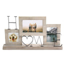 Tables Wooden Table - 20" X 2.25" X 11.75" Natural Wood Tabletop "Home" Picture Collage Frame HomeRoots