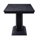 Tables Wooden Table - 36" X 60" X 36" Black Wood LED Counter Height Table HomeRoots