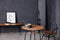 Tables Wooden Table - 41.5" x 63.5" x 47" Black Wood Steel Table HomeRoots