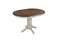 Tables Wooden Table - 42" X 42" X 36" Vintage Estates Veneer Solid Wood Pedestal Gathering Height Table HomeRoots
