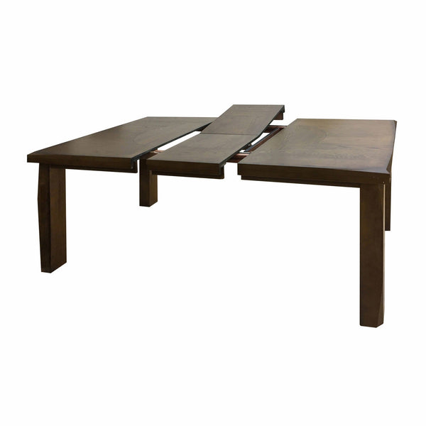 Tables Wooden Table - 42" X 78" X 36" Oak Wood Rectangular Leg Table, Top w/Butterfly Leaf HomeRoots