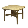 Tables Wooden Table - 47" X 47" X 30" Natural Wood Roundabout Table HomeRoots