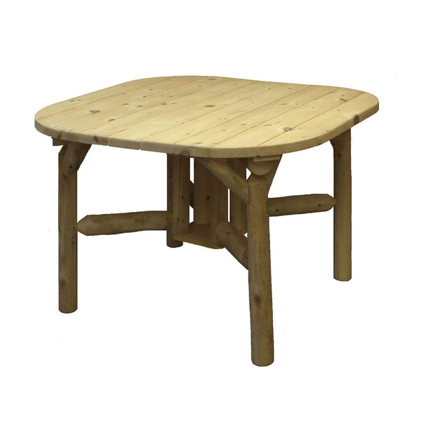 Tables Wooden Table - 47" X 47" X 30" Natural Wood Roundabout Table HomeRoots