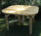 Tables Wooden Table - 47" X 47" X 30" Natural Wood Roundabout Table HomeRoots