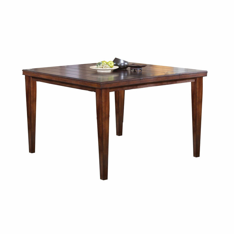 Tables Wooden Table - 54" X 54" X 36" Cherry Wood Counter Height Table HomeRoots