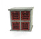 Tables Wooden Table - 7" x 14" x 12.75" Multi-Color, Antiqued, 4 Drawer, Tabletop - Organizer HomeRoots