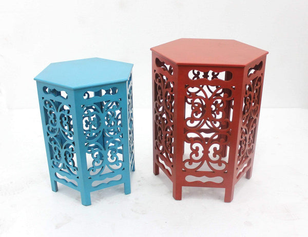 Tables Wooden Table - Multi-Color Traditional Style Tea Table Set HomeRoots