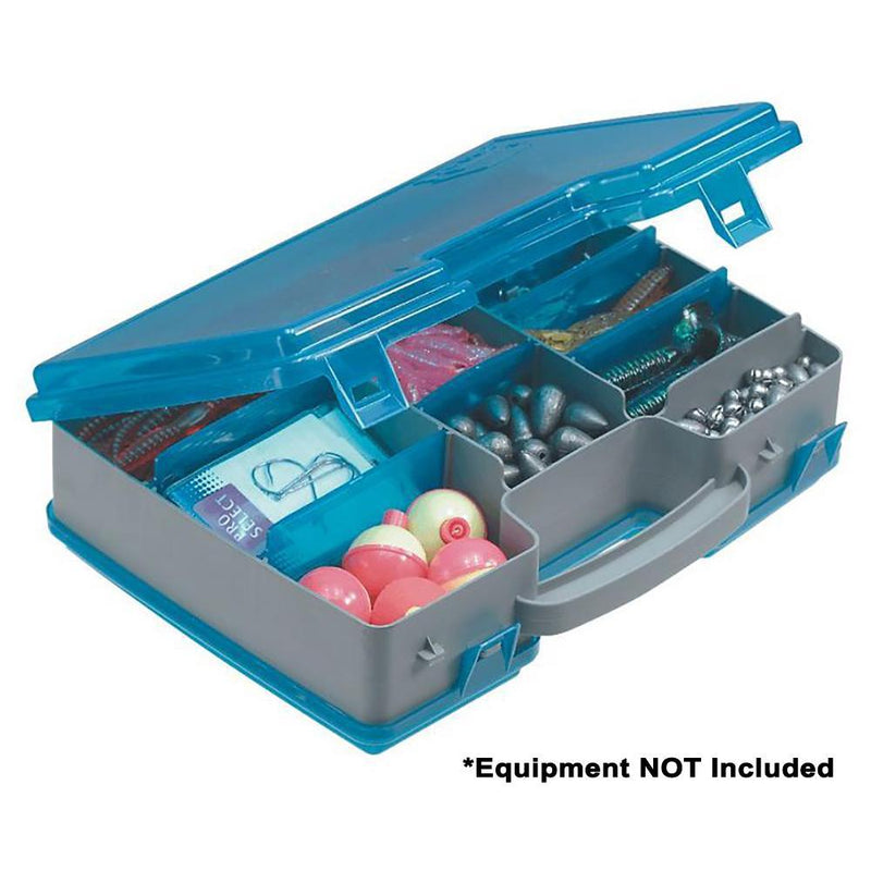 Tackle Storage Plano Double-Sided Adjustable Tackle Organizer Large - Silver/Blue [171502] Plano