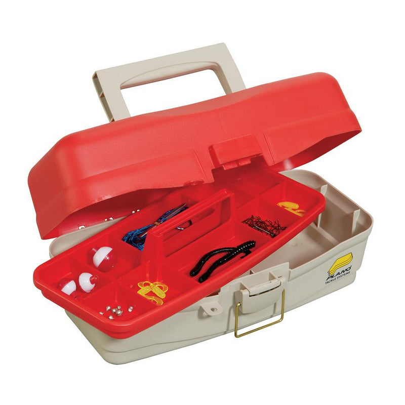 Tackle Storage Plano Take Me Fishing Tackle Kit Box - Red/Beige [500000] Plano