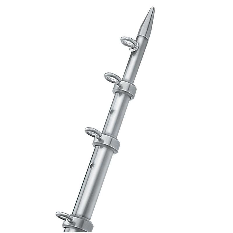 TACO 12' Silver-Silver Center Rigger Pole - 1-1-8" Diameter [OC-0432VEL116]-Outriggers-JadeMoghul Inc.