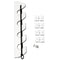 TACO 4-Rod Poly Bungee Rod Holder Rack - White [P03-134W]-Rod & Reel Storage-JadeMoghul Inc.