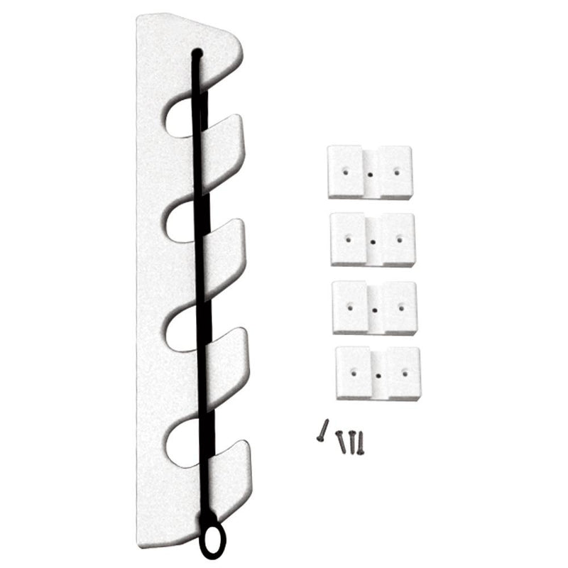 TACO 4-Rod Poly Bungee Rod Holder Rack - White [P03-134W]-Rod & Reel Storage-JadeMoghul Inc.