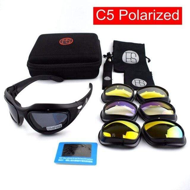 Tactical Glasses X7 Polarized Sunglasses Airsoft  Paintball Hiking Military Goggles Hunting Shooting Eyewear With 4 lens