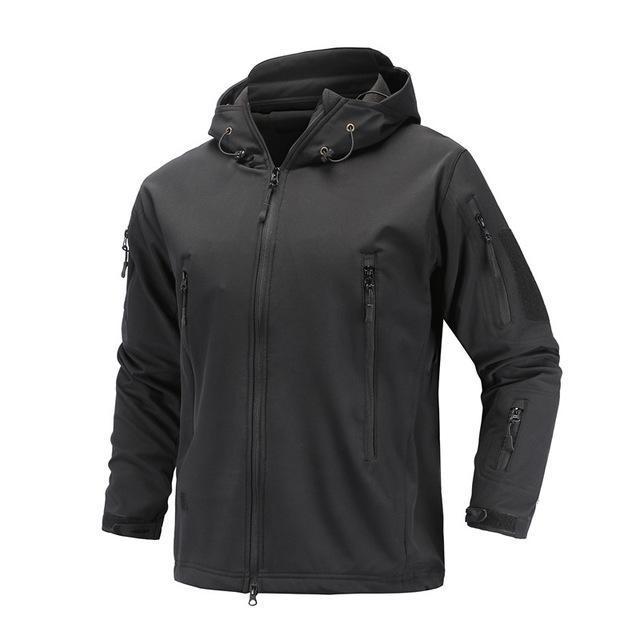 Tactical Military Jacket - Men's Outdoor Sport Waterproof Windproof Warm Jacket-BLACK-S-JadeMoghul Inc.