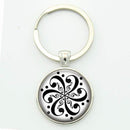 TAFREE Key chain Mandala Art Picture Glass Cabochon pendant Keychains Sacred Geometry Yoga Om Fashion Jewelry Key ring M01-17