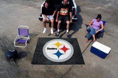Tailgater Mat BBQ Store NFL Pittsburgh Steelers Tailgater Rug 5'x6' FANMATS