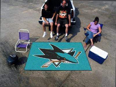 Tailgater Mat BBQ Store NHL San Jose Sharks Tailgater Rug 5'x6' FANMATS